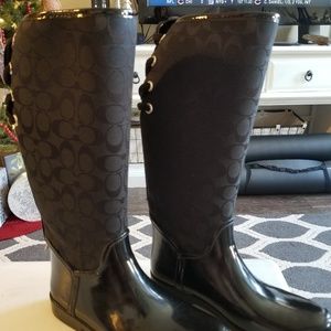 Coach Rain Boots Size 11
